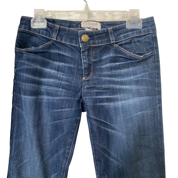 Current Elliot Dark Wash Blue Jeans Cropped Zipped Legging Jegging 27 low rise - Picture 4 of 7